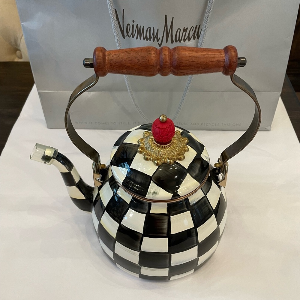 Mackenzie-Childs Courtly Check Tea Kettle (2 ounce)